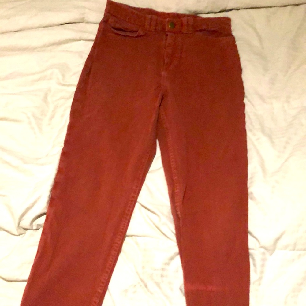Very high-waisted American Apparel Rust Jeans